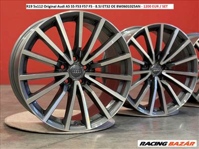 R19 5x112 Original Audi A5 S5 F53 F57 F5 - 8.5J ET32 OE 8W0601025AN gyári alufelnik