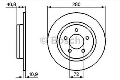 BOSCH 0 986 479 C79 - féktárcsa MAZDA