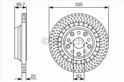 BOSCH 0 986 479 T35 - féktárcsa LEXUS