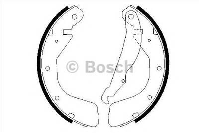 BOSCH 0 986 487 264 - fékpofakészlet CHEVROLET DAEWOO OPEL VAUXHALL ZAZ