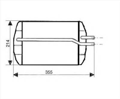 NRF 53633 - Hőcserélő, belső tér fűtés FORD MAZDA