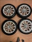  5x112 lyukosztású 17" magnézium felni, 225/45 új Bridgestone nyári gumi 
