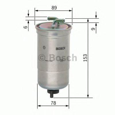 BOSCH 0 450 906 172 - Üzemanyagszűrő FORD FORD ASIA / OZEANIA HONDA LAND ROVER MG ROVER SEAT VW