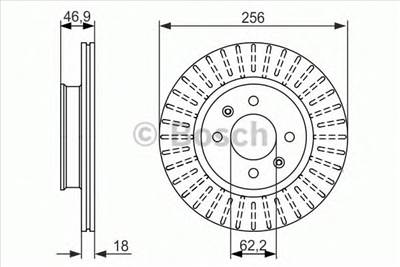 BOSCH 0 986 479 577 - féktárcsa HYUNDAI