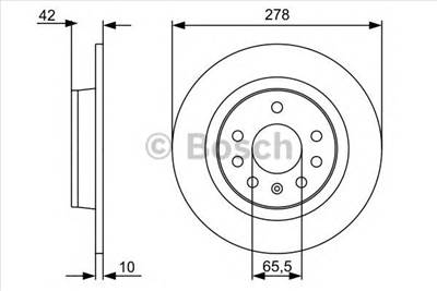 BOSCH 0 986 479 C80 - féktárcsa CHEVROLET OPEL VAUXHALL