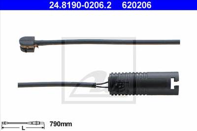 ATE 24.8190-0206.2 - fékbetét kopásjelző BMW