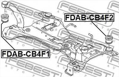 FEBEST FDAB-CB4F1 - csapágy, tengelytest FORD FORD USA