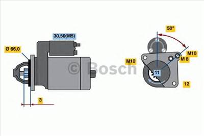BOSCH 0 986 020 131 - önindító MITSUBISHI NISSAN OPEL RENAULT SUZUKI VAUXHALL