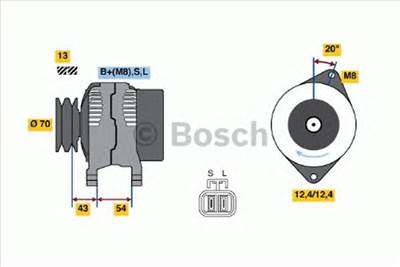BOSCH 0 986 045 611 - generátor MITSUBISHI
