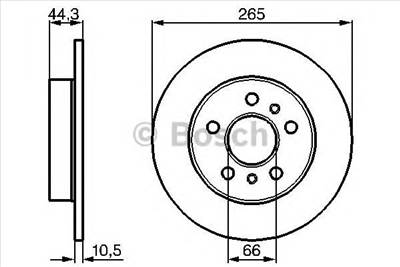 BOSCH 0 986 478 757 - féktárcsa RENAULT