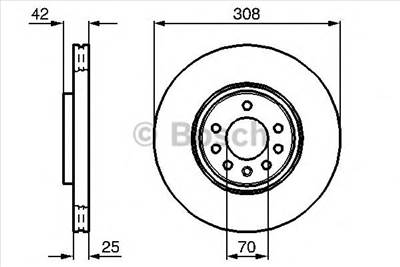 BOSCH 0 986 479 113 - féktárcsa CHEVROLET HOLDEN OPEL SAAB VAUXHALL
