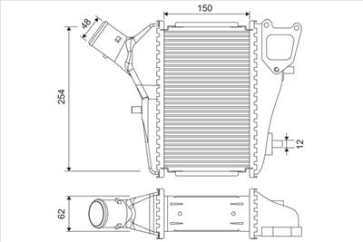 VALEO 818686 - töltőlevegő-hűtő HONDA