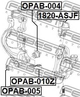FEBEST OPAB-010Z - Lengőkar szilent OPEL SAAB VAUXHALL