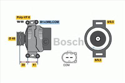 BOSCH 0 986 046 130 - generátor BMW BMW (BRILLIANCE)