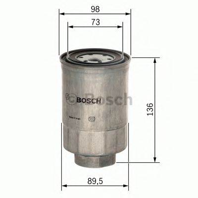 BOSCH 0 986 450 508 - Üzemanyagszűrő DAIHATSU KIA MITSUBISHI SUZUKI
