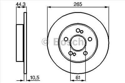 BOSCH 0 986 478 758 - féktárcsa RENAULT