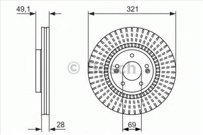 BOSCH 0 986 479 786 - féktárcsa HYUNDAI HYUNDAI (BEIJING) KIA