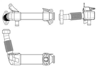 MAHLE CE 17 000P - Hűtő, kipufogógáz-visszavezetés BMW