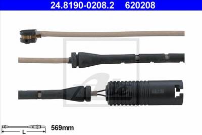 ATE 24.8190-0208.2 - fékbetét kopásjelző BMW