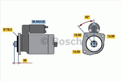 BOSCH 0 986 020 240 - önindító AUDI SEAT SKODA VW
