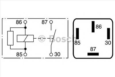 BOSCH 0 986 332 030 - relé OPEL VAUXHALL