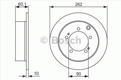 BOSCH 0 986 479 603 - féktárcsa DODGE MITSUBISHI