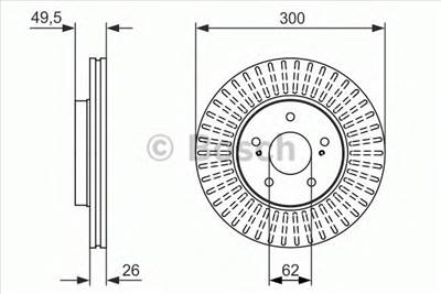 BOSCH 0 986 479 787 - féktárcsa CHERY SUZUKI