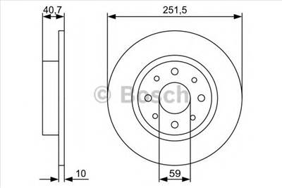 BOSCH 0 986 479 C83 - féktárcsa ALFA ROMEO