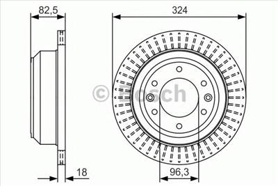 BOSCH 0 986 479 U29 - féktárcsa HYUNDAI
