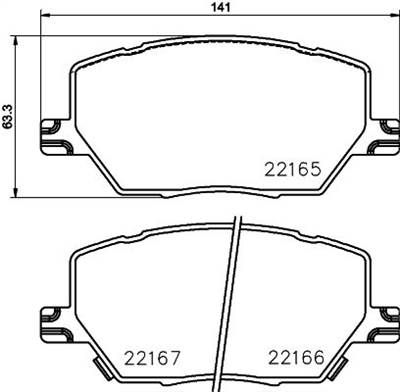 Fékbetét készlet MINTEX MDB3770 for JEEP, FIAT, ALFA ROMEO