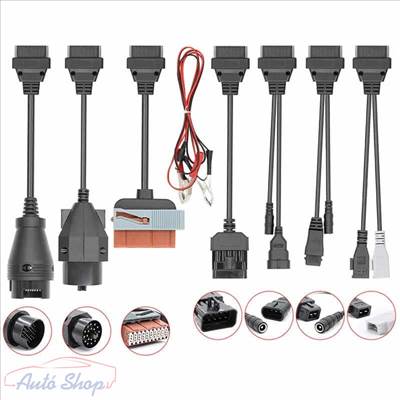 OBD készlett Személyautó OBD átalakító kábel szett - 8 db-os OBD I -> OBD II