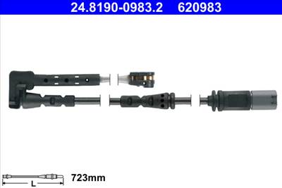 ATE 24.8190-0983.2 - figyelmezető kontaktus, fékbetétkopás BMW MINI