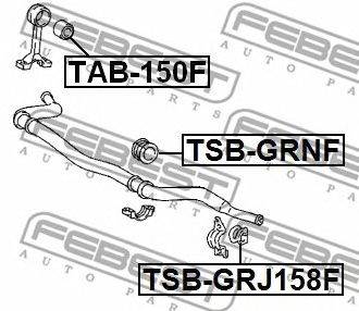 FEBEST TSB-GRNF - Stabilizátor szilent LEXUS TOYOTA TOYOTA (FAW)