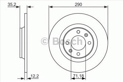 BOSCH 0 986 479 118 - féktárcsa CITROËN DS PEUGEOT