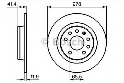BOSCH 0 986 479 B74 - féktárcsa CHEVROLET FIAT OPEL SAAB VAUXHALL