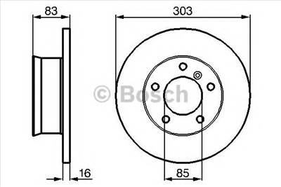 BOSCH 0 986 479 C84 - féktárcsa MERCEDES-BENZ PUCH