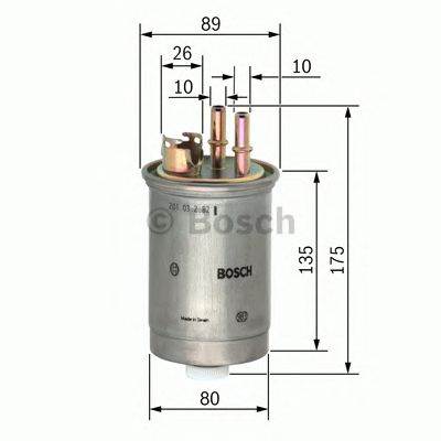 BOSCH 0 450 906 357 - Üzemanyagszűrő FORD