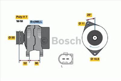 BOSCH 0 986 046 210 - generátor FIAT IVECO UAZ