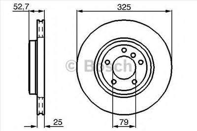 BOSCH 0 986 478 012 - féktárcsa BMW