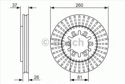 BOSCH 0 986 479 605 - féktárcsa NISSAN