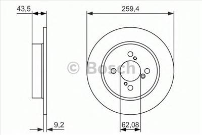 BOSCH 0 986 479 792 - féktárcsa SUZUKI