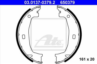 ATE 03.0137-0379.2 - kézifék fékpofakészlet BMW