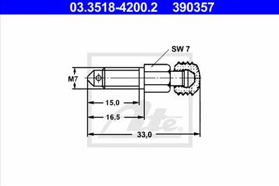 ATE 03.3518-4200.2 - légtelenítő csavar/-szelep