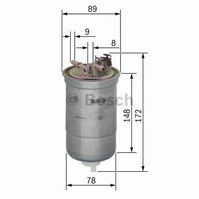 BOSCH 0 450 906 373 - Üzemanyagszűrő SEAT VW