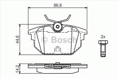 BOSCH 0 986 424 545 - fékbetét ALFA ROMEO FIAT LANCIA