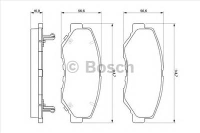 BOSCH 0 986 424 809 - fékbetét HONDA