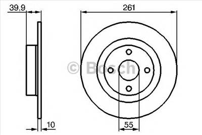 BOSCH 0 986 479 128 - féktárcsa HAIMA (FAW) MAZDA