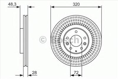 BOSCH 0 986 479 795 - féktárcsa MAZDA