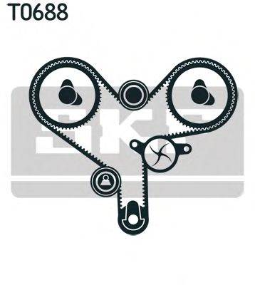 SKF VKMA 91904 - vezérműszíj készlet LEXUS TOYOTA