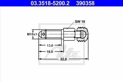 ATE 03.3518-5200.2 - légtelenítő csavar/-szelep